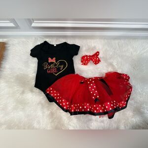 Black and Red Birthday Girl Costume